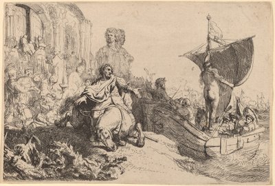 Het Schip van Fortuin door Rembrandt van Rijn