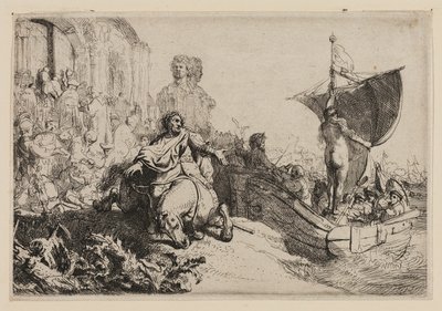 Het Schip van Fortuin door Rembrandt van Rijn