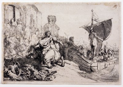 Het Schip van Fortuin door Rembrandt van Rijn