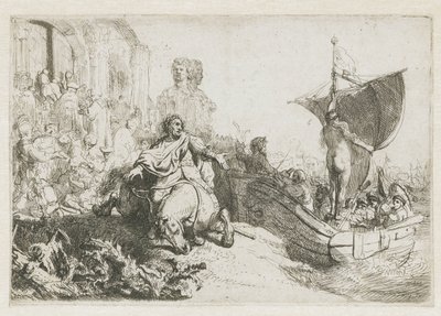 Het Schip van Fortuin door Rembrandt van Rijn