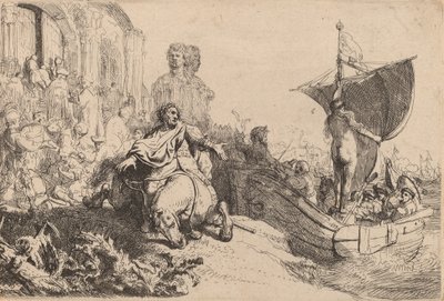 Het Schip van Fortuin, 1633 door Rembrandt van Rijn
