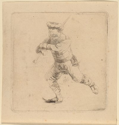 De schaatser door Rembrandt van Rijn
