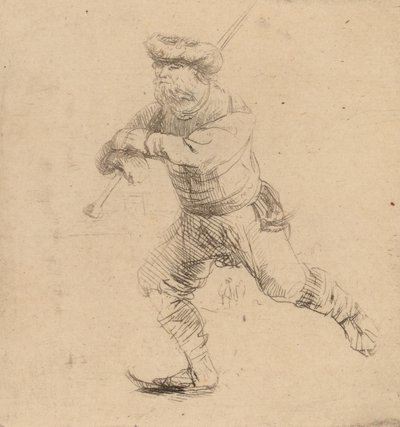 De Schaatser, ca. 1639 door Rembrandt van Rijn