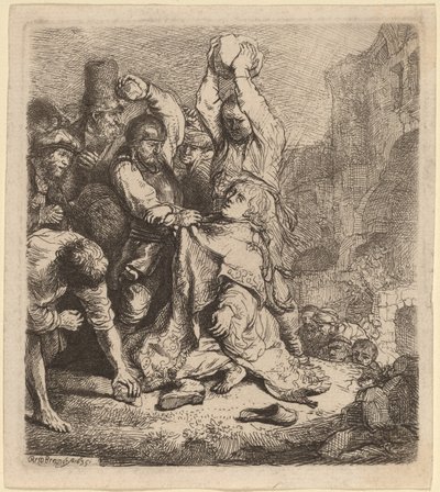 De Steniging van Sint Stefanus door Rembrandt van Rijn