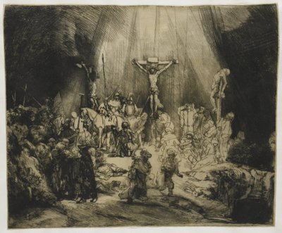 De drie kruisen door Rembrandt van Rijn