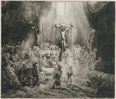 De drie kruisen, ca. 1653 door Rembrandt van Rijn