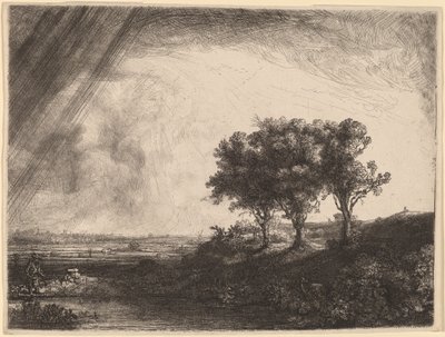 De Drie Bomen door Rembrandt van Rijn
