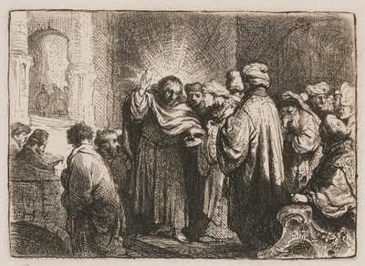 The Tribute Money door Rembrandt van Rijn