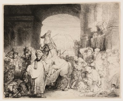 De Triomf van Mordechai door Rembrandt van Rijn