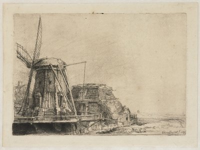De molen door Rembrandt van Rijn