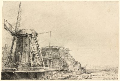 De Molen door Rembrandt van Rijn