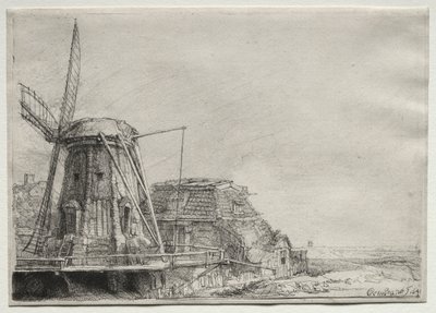 De Molen door Rembrandt van Rijn