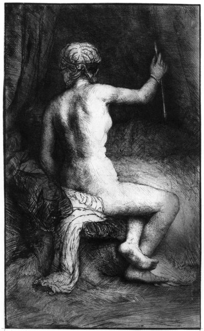 De Vrouw met de Pijl door Rembrandt van Rijn