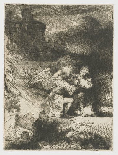 De doodsangst in de tuin door Rembrandt van Rijn