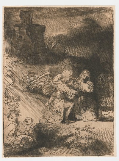 De doodsangst in de tuin door Rembrandt van Rijn
