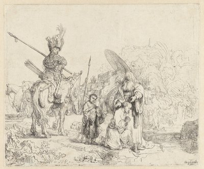 De doop van de eunuch door Rembrandt van Rijn