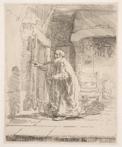 De blindheid van Tobit: de grotere afbeelding door Rembrandt van Rijn