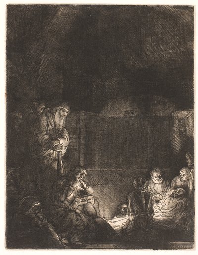 De graflegging door Rembrandt van Rijn