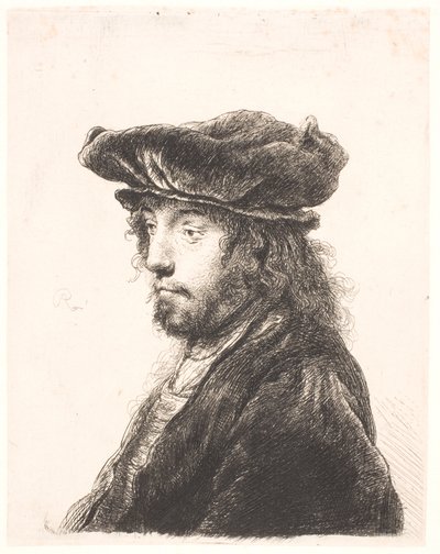 Het vierde oosterse hoofd door Rembrandt van Rijn