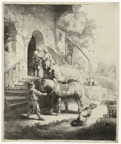 De barmhartige Samaritaan door Rembrandt van Rijn