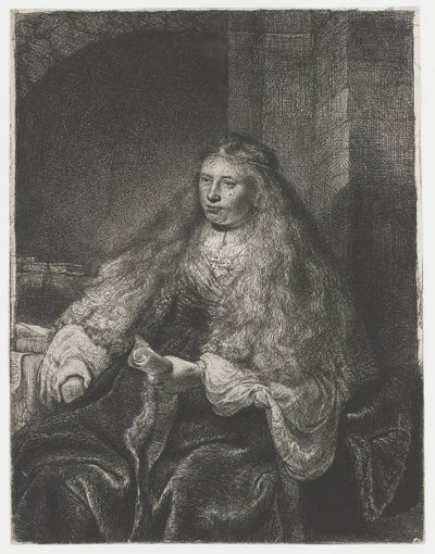 De grote Joodse bruid door Rembrandt van Rijn