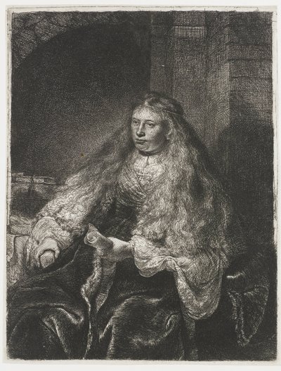 De grote Joodse bruid door Rembrandt van Rijn