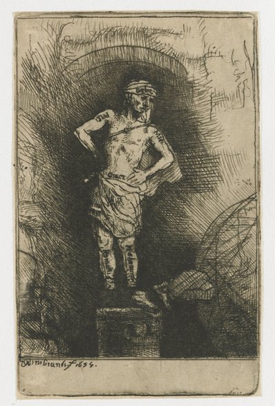 Het beeld gezien door Nebukadnezar door Rembrandt van Rijn