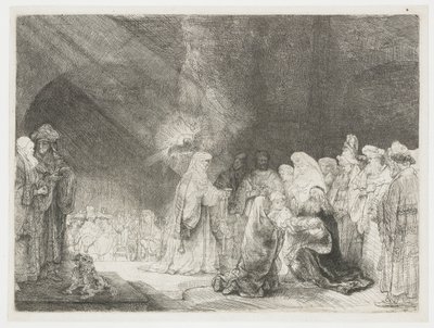 De presentatie in de tempel door Rembrandt van Rijn