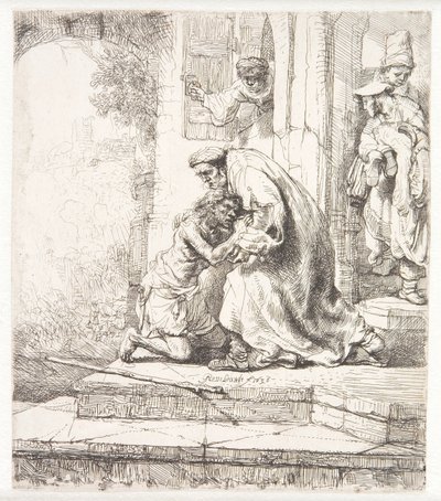 De terugkeer van de verloren zoon door Rembrandt van Rijn