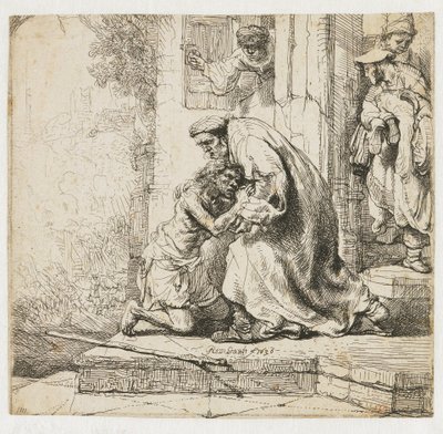 De terugkeer van de verloren zoon door Rembrandt van Rijn
