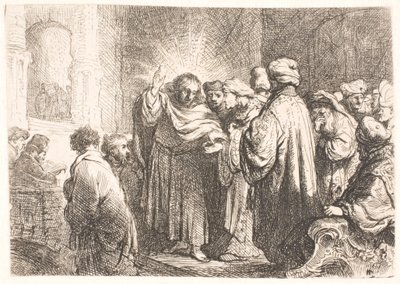 De belastingpenning door Rembrandt van Rijn