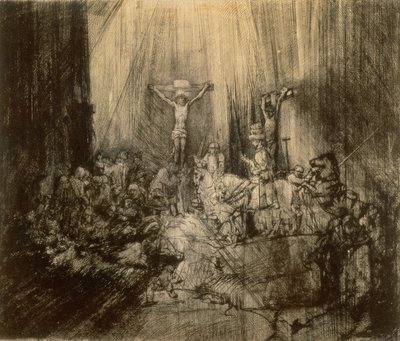 Drie Kruisbeelden, 1653 door Rembrandt van Rijn