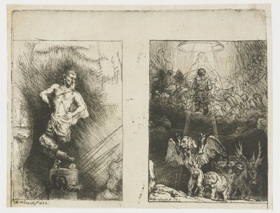 Twee illustraties bij Menasseh Ben Israel