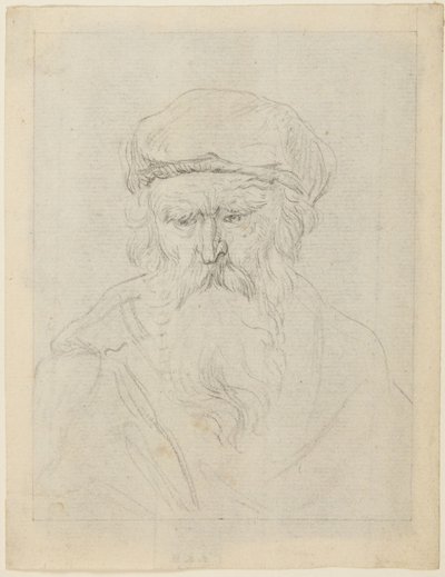 Humeurig oud man door Rembrandt van Rijn