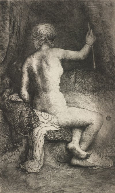 Vrouw met de pijl, 1661 door Rembrandt van Rijn