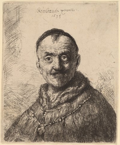 Het Eerste Oosterse Hoofd door Rembrandt van Rijn and Studio of Rembrandt