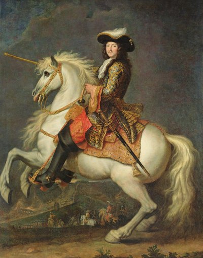 Ruiterportret van Lodewijk XIV (1638-1715) door René Antoine Houasse