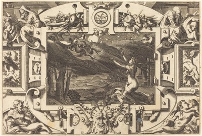 De Bezwering van Medea door René Boyvin after Leonard Thiry