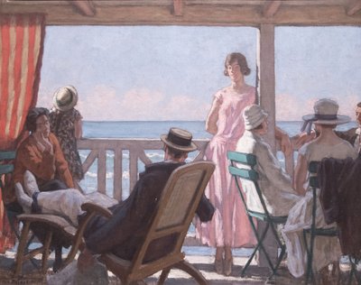 Aan de rand van het Kanaal, ca. 1924 door René François Xavier Prinet