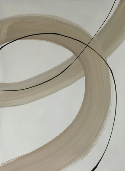 Neutrale abstracte stroming door Renate Holzner
