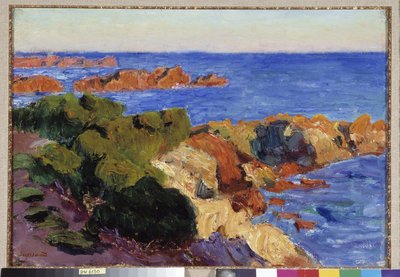 Les rochers rouges a Agay door Rene Auguste Seyssaud