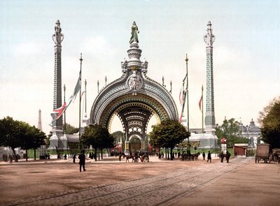 Grote Entree van de Wereldtentoonstelling van 1900 in Parijs door Rene Binet door Rene Binet