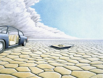 Autodeur door Rene Boin