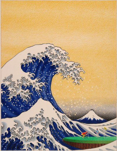 HOKUSAI-Golf door Rene Boin