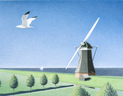 Windmolen door Rene Boin