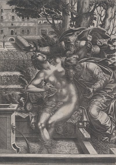 Susanna en de Ouderlingen door Rene Boyvin