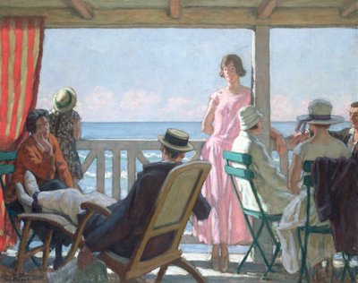 Aan de oever van het Kanaal door René François Xavier Prinet