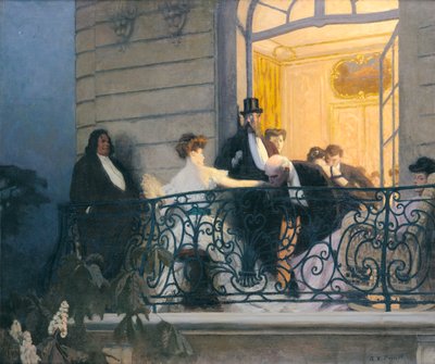 Het Balkon door René François Xavier Prinet