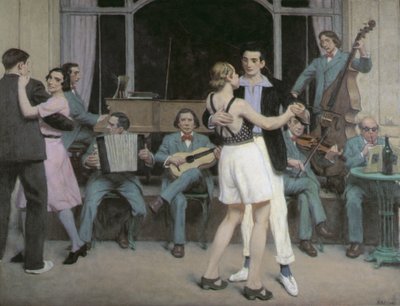 De Casino Bar in Cabourg, ca. 1930 door René François Xavier Prinet