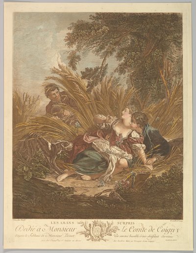 Les Amans Surpris door Rene Gaillard